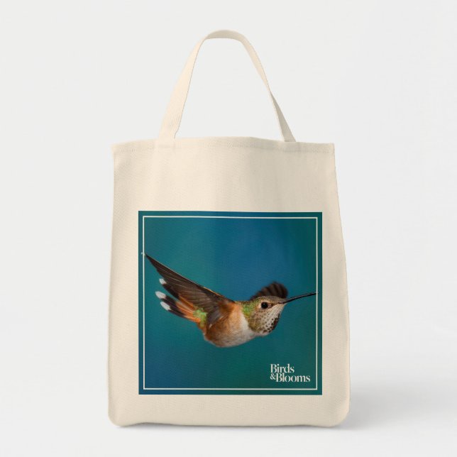 Bolso De Tela Colibrí rufo (Frente)