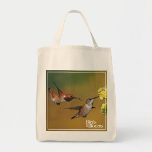 Bolso De Tela Colibrí rufo flotante
