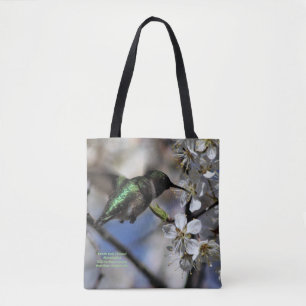 Bolso De Tela Colibrí Throated de rubíes femenino