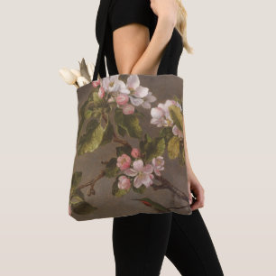 Bolso De Tela Colibrí y flores de Apple