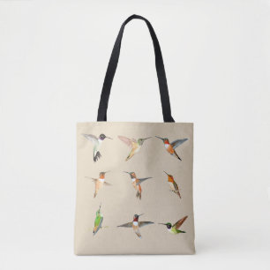 Bolso De Tela Colibríes de América del Norte