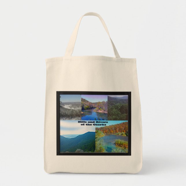 Bolso De Tela Colinas y ríos de los Ozarks (Frente)