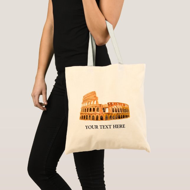 Bolso De Tela Coliseo Roma, Italia Diseño Personalizado (Anverso (producto))