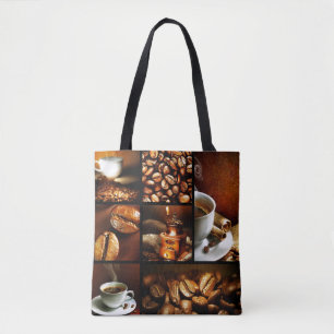 Bolso De Tela Collage 2 del café