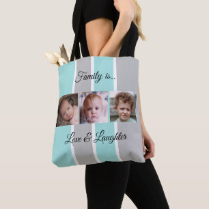 Bolso De Tela Collage agrega tu propia menta de fotos personaliz