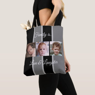 Bolso De Tela Collage agrega tus propias fotos personalizados en