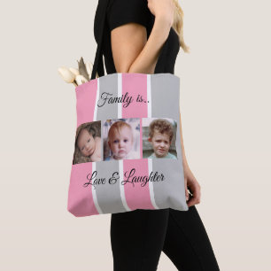 Bolso De Tela Collage agrega tus propias fotos personalizados ro
