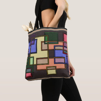 Bolso De Tela Collage cuadrado:
