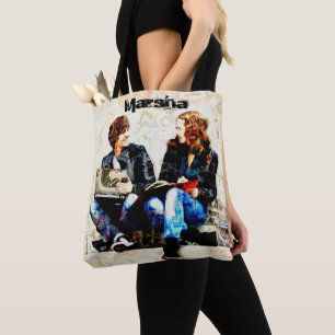 Bolso De Tela Collage de adolescentes con temática de escuela pe