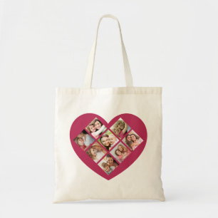 Bolso De Tela Collage de fotos de amor por el Día de la Madre