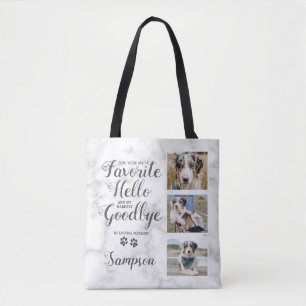 Bolso De Tela Collage de fotos en memoria de Mascotas personaliz
