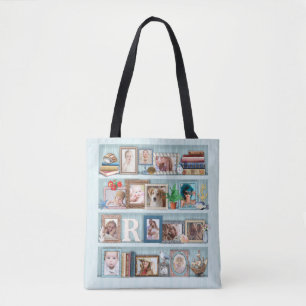 Bolso De Tela Collage de fotos familiar - Reserva personalizada