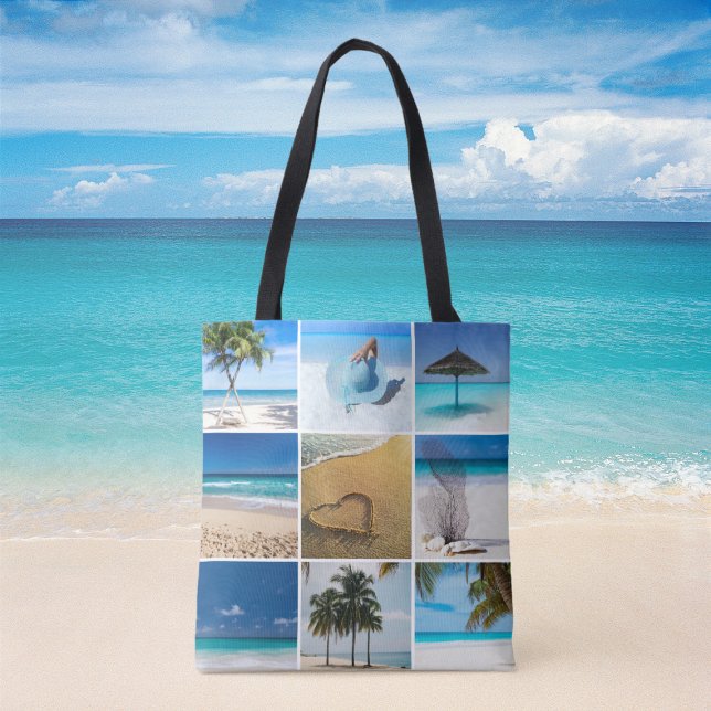 BOLSO DE TELA COLLAGE DE FOTOS PERSONALIZADO DIY (DIY Custom Photo Collage Tote Bag)