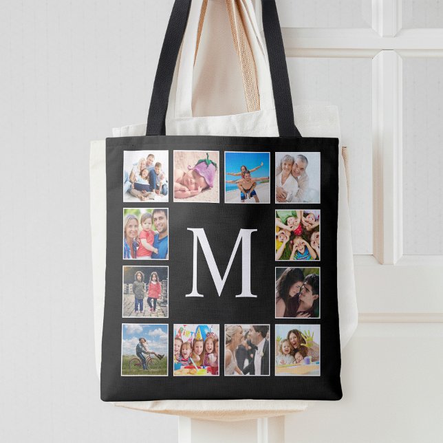 Bolso De Tela Collage de fotos personalizado familiar personaliz (Subido por el creador)