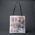 Bolso De Tela Collage de fotos único personalizado<br><div class="desc">collage de fotos personalizado en todo el bolso de impresión de Ricaso - disponible en diferentes estilos y tamaños</div>