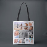 Bolso De Tela Collage de fotos único personalizado<br><div class="desc">collage de fotos personalizado en todo el bolso de impresión de Ricaso - disponible en diferentes estilos y tamaños</div>