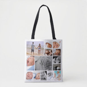 Bolso De Tela Collage de fotos único personalizado