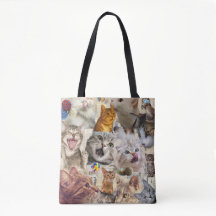 Collage de gatos y juguetes
