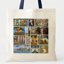 Bolso De Tela Collage de la Galería Art Nouveau de Walter Crane