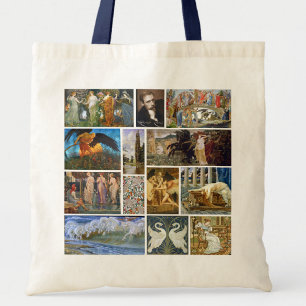 Bolso De Tela Collage de la Galería Art Nouveau de Walter Crane