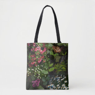 Bolso De Tela Collage de sueños botánicos oscuros del bosque a d