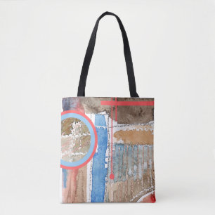 Bolso De Tela collage del arte abstracto, técnicas mixtas y