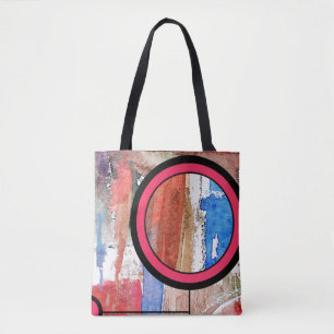 Bolso De Tela collage del arte abstracto, técnicas mixtas y