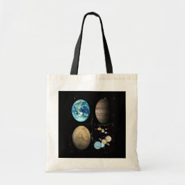 Bolso De Tela Collage del sistema solar planetario