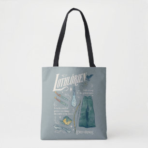 Bolso De Tela Collage Gráfico de Acuarela LOTHLORIEN™