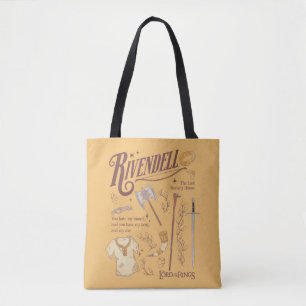 Bolso De Tela Collage Gráfico de Acuarela RIVENDELL™