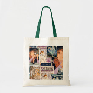 Bolso De Tela Collage Poster de arte de cosecha francesa persona
