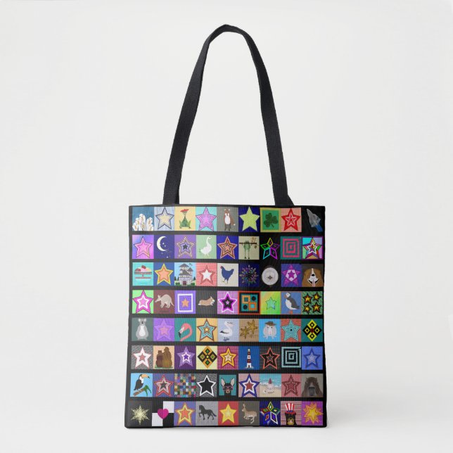 Bolso De Tela Collage Tote Bag (Anverso)