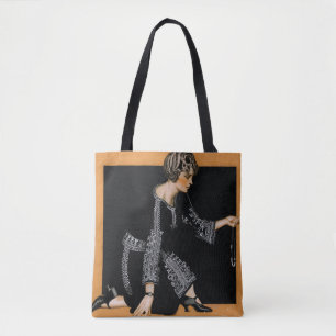 Bolso De Tela Collar de la Perla rota