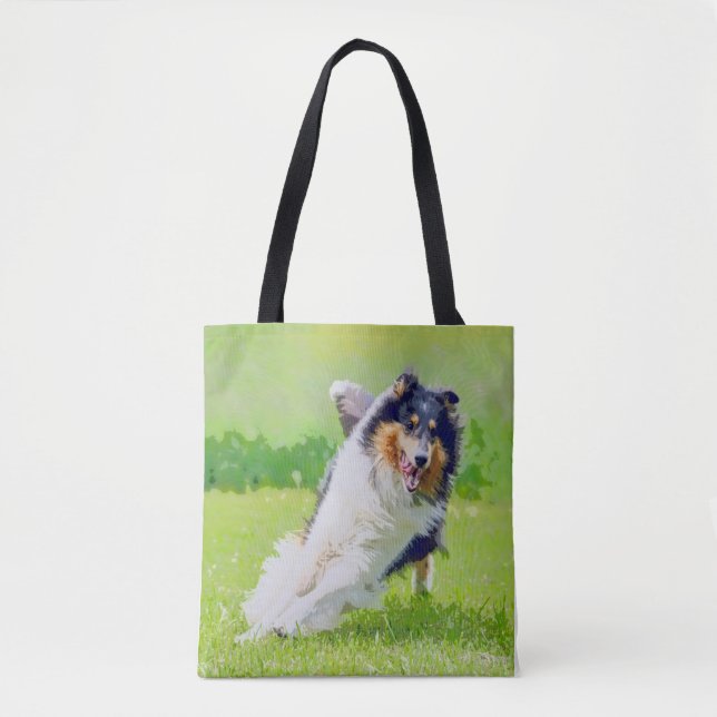 Bolso De Tela Collie (Anverso)