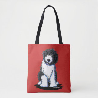 Bolso De Tela Collie Barbudo