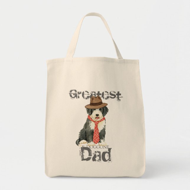 Bolso De Tela Collie Dad (Frente)