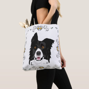 Bolso De Tela Collie de borde