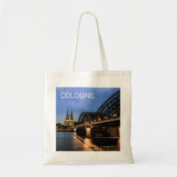 Cologne Cityscape Alemania Dom Noche Souvenir