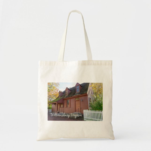 Bolso De Tela Colonial Williamsburg Virginia (Frente)
