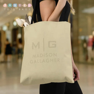 Bolso De Tela Color Amarillo Crema de Plátano Pastel Luz Suave S