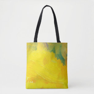 Bolso De Tela color amarillo de textura abstracta. prueba dibuja
