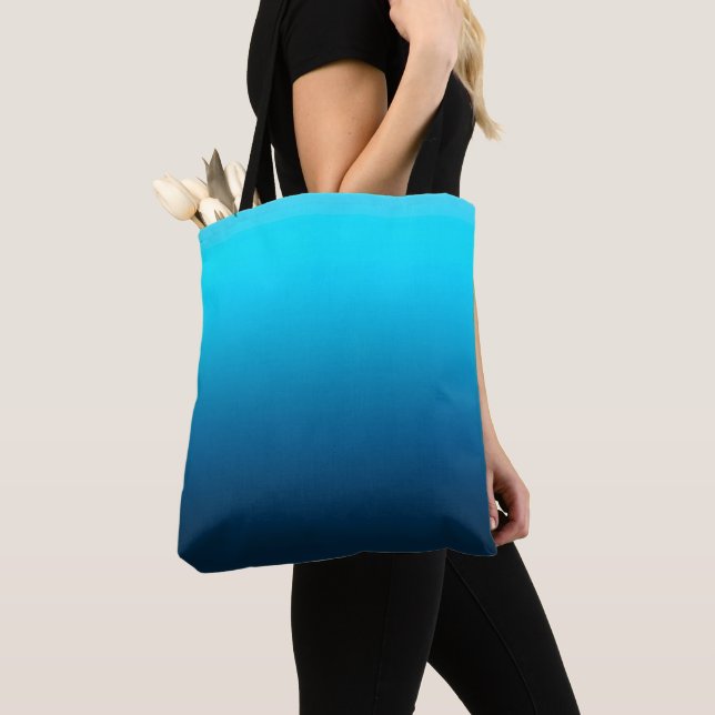 Bolso De Tela Color azul gradiente (Detalle)