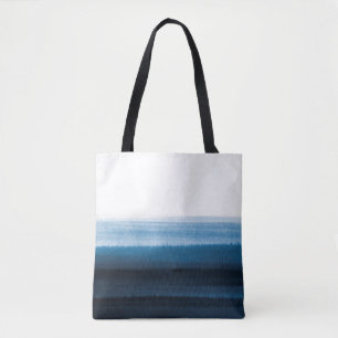 Bolso De Tela Color azul marino naranja