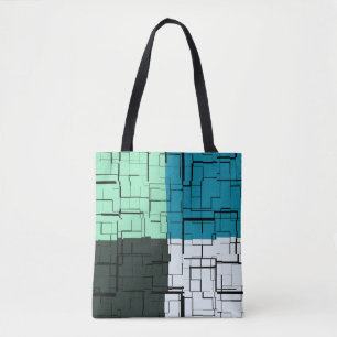 Bolso De Tela Color blanco Verde azulado color verde Aqua azul p