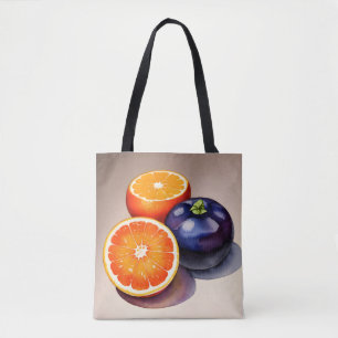 Bolso De Tela Color de agua brillante naranja