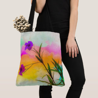 Bolso De Tela Color de amor de Petunias mexicanas