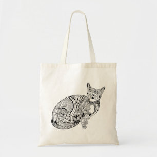 Bolso De Tela Color de gato me en el elemento gráfico con motivo