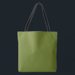 Bolso De Tela Color de la plancha sólida de aguacate<br><div class="desc">Color del aguacate #6A7E22</div>