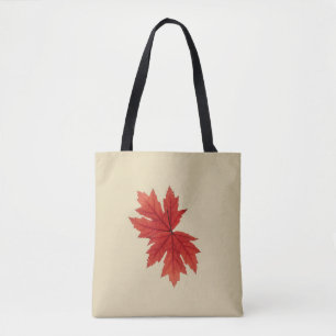 Bolso De Tela Color de otoño de la hoja de arce