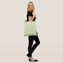Bolso De Tela Color en blanco sólido verde del té